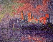 Paul Signac The Papal Palace, Avignon oil on canvas